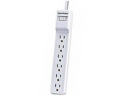 CyberPower B602RC1 6 Outlet Surge Protector - White