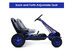 Costway 4 Wheels Kids Ride On Pedal Powered Bike Go Kart Racer Car Outdoor Play Toy - Blue