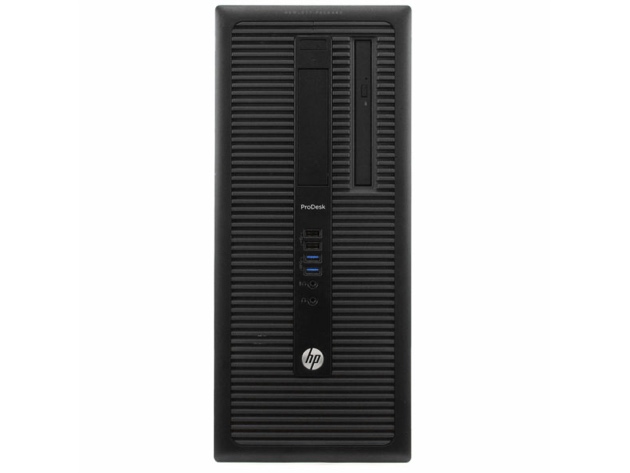 HP ProDesk 600G1 Tower PC, 3.2GHz Intel i5 Quad Core Gen 4, 8GB RAM, 240GB SSD, Windows 10 Home 64 bit, 22" Screen (Renewed)