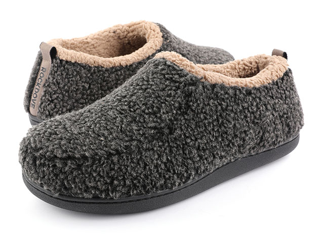 Men's Nomad Slippers with Memory Foam (Black, Size 9.5-10.5) | StackSocial