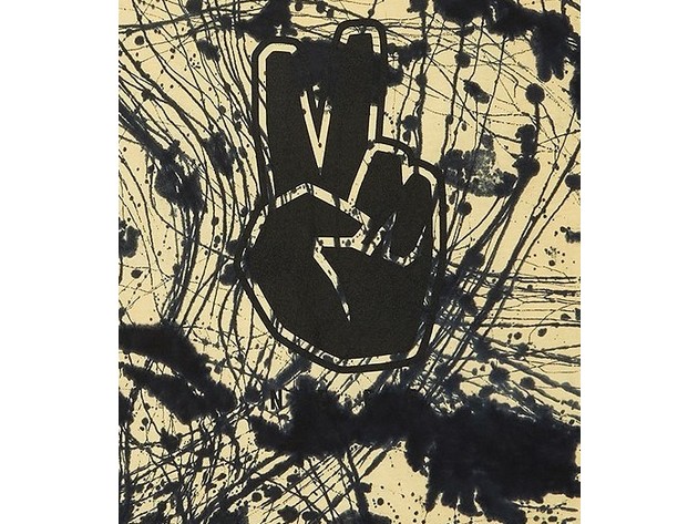 Neff Men's Batik-Dyed Logo Graphic T-Shirt Yellow Size Large