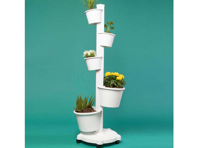 5-Tier Plastic Stackable Flower Pot - Sam's Club