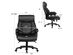 Costway Big & Tall 400lb Massage Office Chair Executive PU Leather Computer Desk Chair - Black