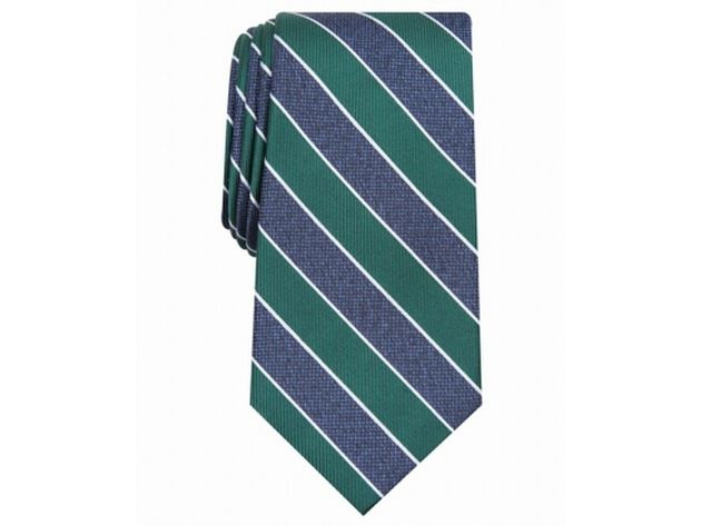 Club Room Men's Men's Trumbull Stripe Tie Green One Size