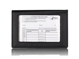 Essential 2-in-1 Vaccination & ID Card Holder (1-Pack/Black)
