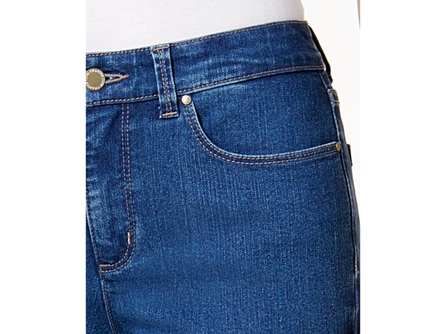 Charter Club Women's Petite Lexington Straight-Leg Jeans Short Blue Size Petite
