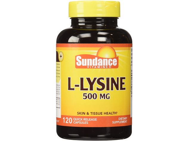 Sundance Vitamins L-Lysine Tablets, Supports The Synthesis Of Proteins and Collagen Production, 120 Count