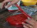 Tortilla Press Kit: Red Cast Iron with Servietta