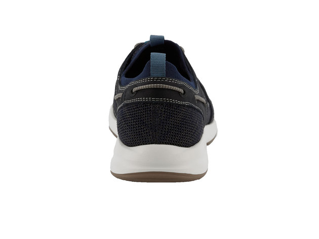 Dockers Mens Vaughan SMART SERIES Boat Shoe with NeverWet - 11 M Navy/Grey