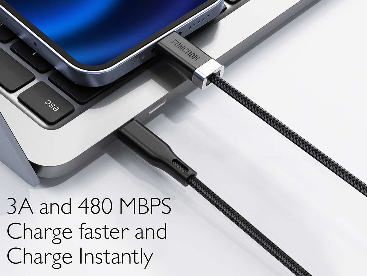 Stay Cable: 1M USB-C Charging Cable with Magnetic Connector (3-Pack)
