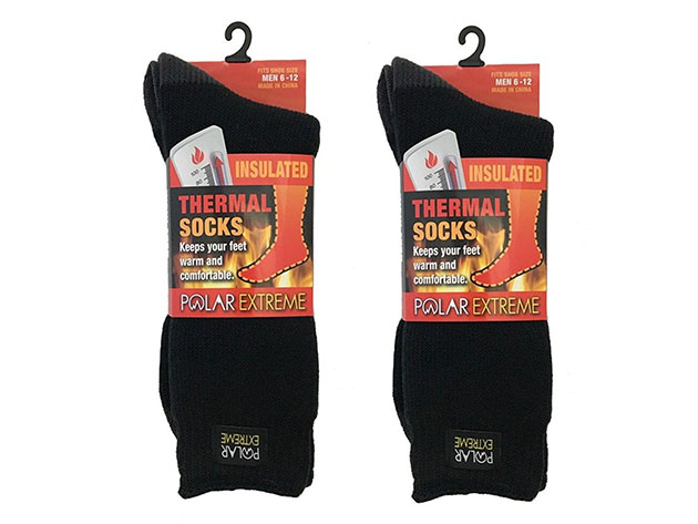 2-Pair Polar Extreme Thermal Insulated Boot Socks