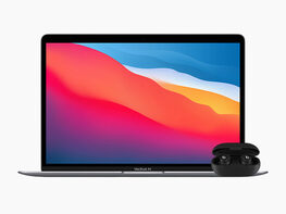 Apple MacBook Air 13.3" (2020) M1 8GB RAM 256GB SSD Space Gray with Beats Solo Buds (Refurbished)