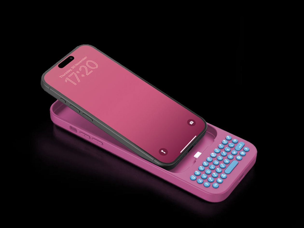 Clicks Keyboard Phone Case (Miami Beach/iPhone 15 Plus)