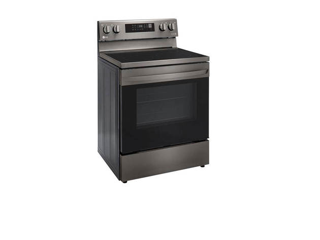 LG LREL6323D 6.3 cu. ft. Black Stainless Electric Convection Smart Range with Air-Fry