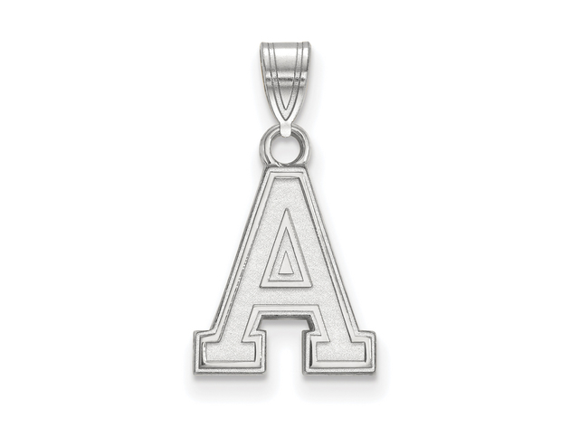 Sterling Silver Military Academy Small Initial A Pendant