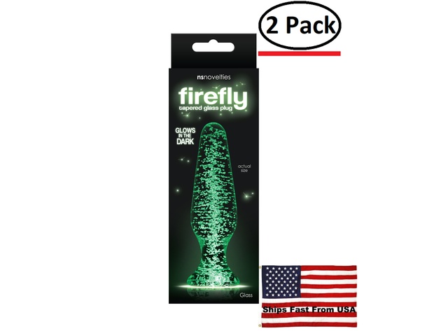 ( 2 Pack ) Firefly Glass - Tapered Plug - Clear
