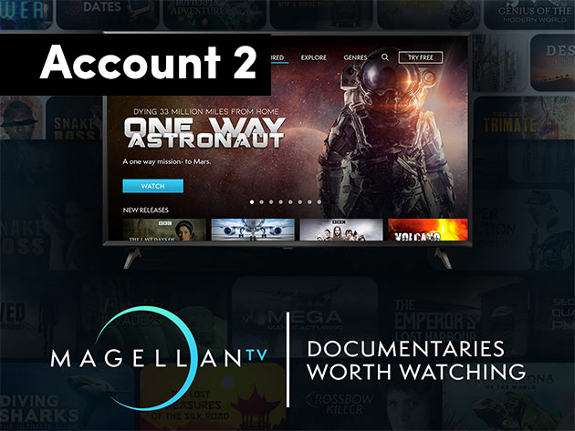 MagellanTV Documentary Streaming Service Lifetime Subscription (Account 2)