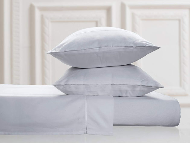 100% Egyptian Cotton Sheet Set (Silver/King)