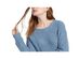 Crave Fame Juniors' Ribbed Cropped Sweater Blue Size Extra Large
