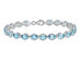 18.90 Carat (ctw) Swiss Blue Topaz Bracelet in Sterling Silver