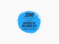 Clip Studio Paint Speech Bubbles Pack - Product Image