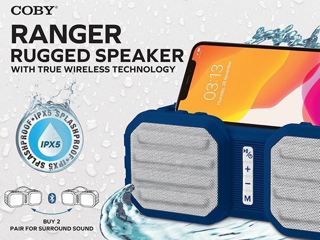 Coby® Ranger Portable Speaker (Blue)