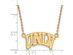 10k Yellow Gold U of Nevada Las Vegas Small Pendant Necklace
