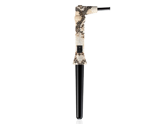 1" Ceramic Curling Wand Animal Print Collection (White Snake)