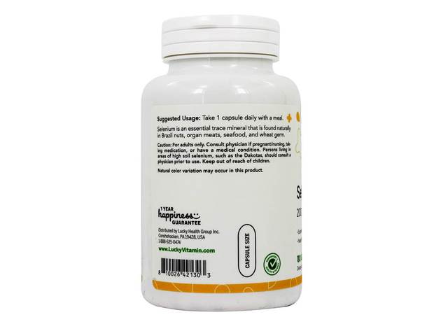 LuckyVitamin - Selenium Essential Mineral 200 mcg. - 180 Veg Capsules