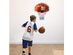 Wall Mounted Fan Backboard With Basketball Hoop and Rim Outdoor Indoor Sports - Multicolor