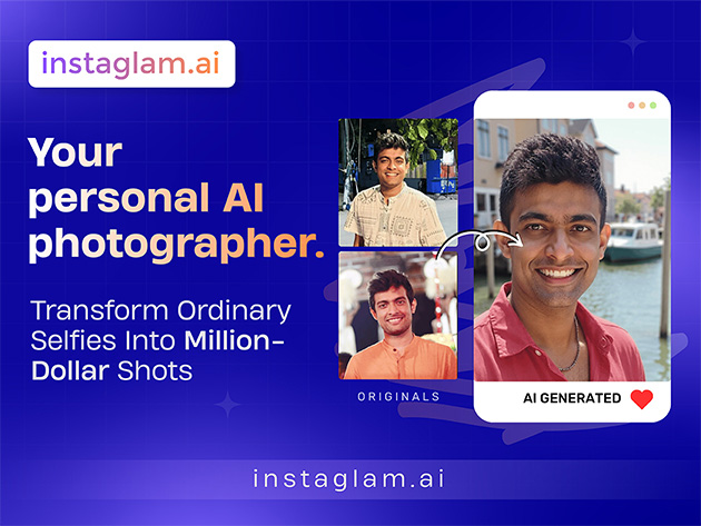 InstaGlam AI One-Time Purchase: Transform Your Selfies into High-Quality Portraits