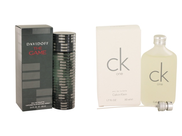 Gift set  The Game by Davidoff EDT Spray 3.4 oz And  CK ONE EDT Pour/Spray (Unisex) 1.7 oz