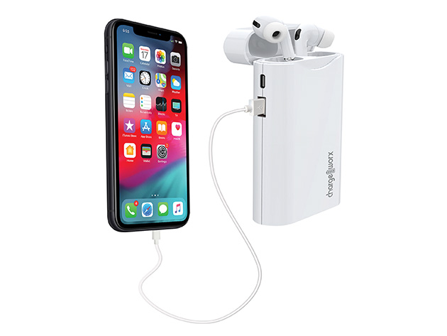 Chargeworx 10,000mAh Power Bank with AirPods Holder | StackSocial