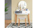 Costway Vanity Table 3 Color Lighting Modes MakeUp Stool Jewelry - White