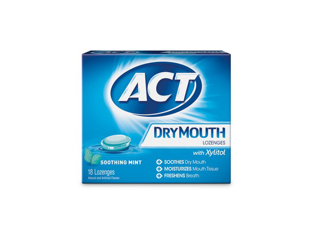 ACT Dry Mouth Xylitol Soothing Mint Lozenges For Better Oral Health, Get Strengthen Teeth and Freshen Breath From This Mint Lozenges, 18 Count