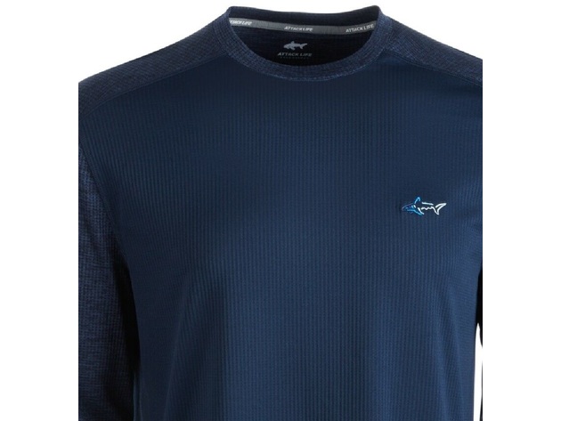 Attack Life by Greg Norman Men's Thermal Shirt Navy Size Extra Large