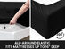 Super-Soft 1800 Series Bamboo Blend 6-Piece Sheet Set (Black/Full)