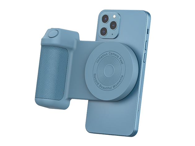 Magnetic Phone Camera Grip (Wireless Charging/Blue)