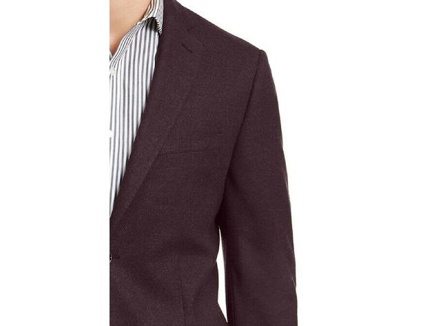 calvin klein men's slim fit wool textured sport coat