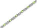 Natural Green Peridot Infinity Bracelet 5.00 Carat (ctw) in Sterling Silver