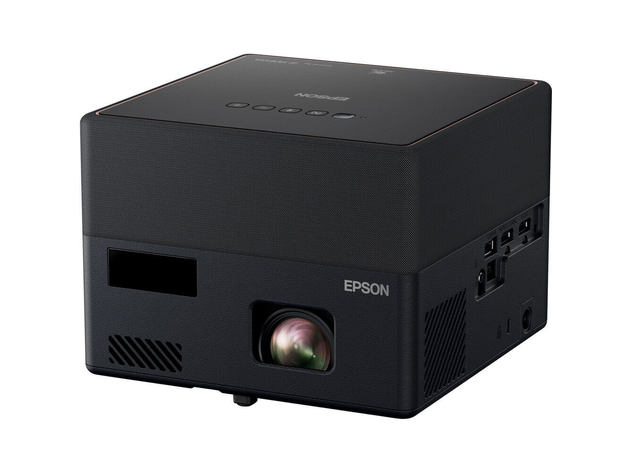 Epson EF12 EpiqVision Mini Smart Laser Projector with Android TV - Black/Copper