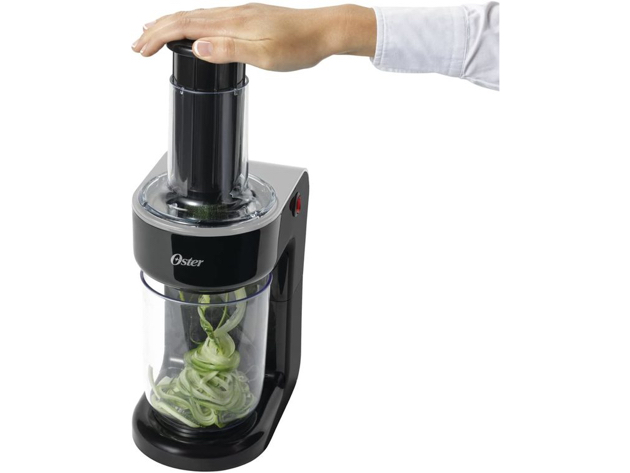 Oster FPSTES1050 Easy-to-Use Electric Spiralizer with 2 Spiralizer Blades, Black - Black