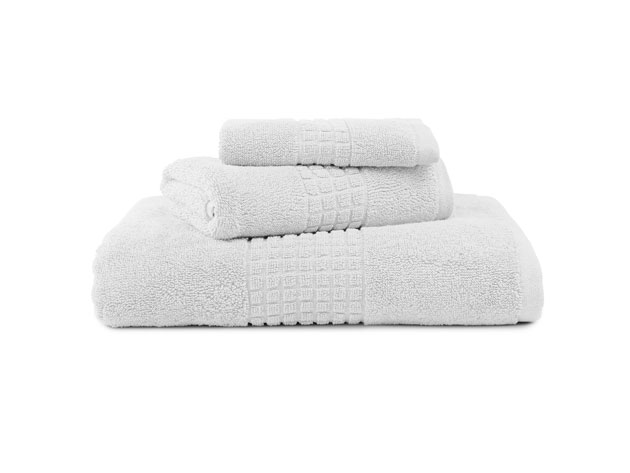 Valentino Luxe 3-Piece Egyptian Cotton Spa Towel Set (White)