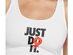 Nike Women's Rebel Swoosh Medium Support Sports Bra White Size Medium