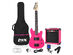 LyxPro 30" Electric Guitar with 20W Amp (Right-Handed/Pink)