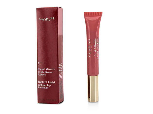 Clarins by Clarins Eclat Minute Instant Light Natural Lip Perfector - # 01 Rose Shimmer --12ml/0.35oz 100% Authentic