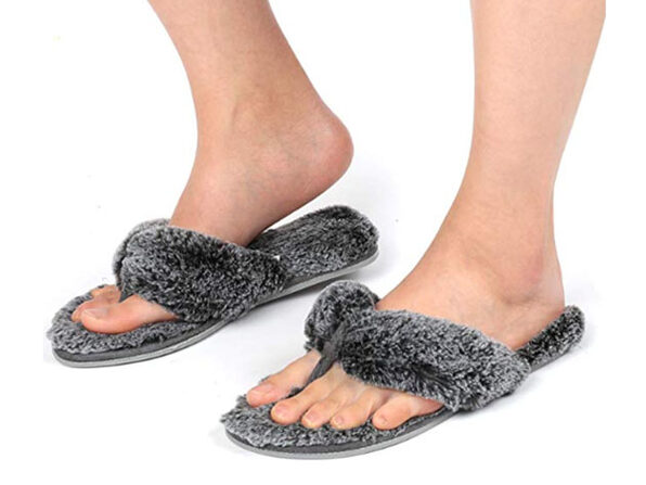 women's memory foam thong slippers