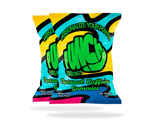 Punch'd Energy Natural Caffeine Gummies: 4-Pack