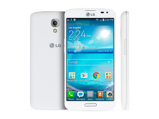 LG Volt & 1-Month Unlimited Talk-and-Text from FreedomPop (White)