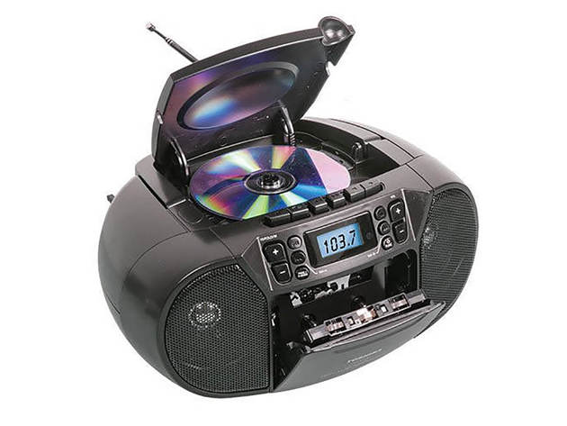 Toshiba TYCMK39 CD-RW/CD-R/CD-DA Boombox with AM/FM Radio - Black